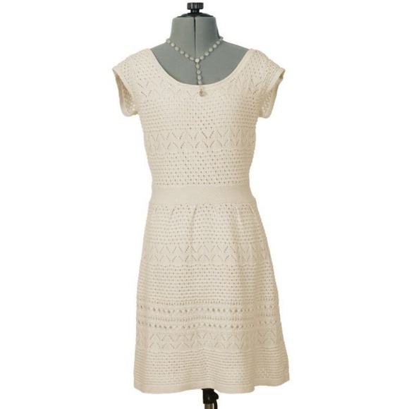 NWT Jessica Simpson Casual White  Knit Summer Dress size S - Picture 1 of 5